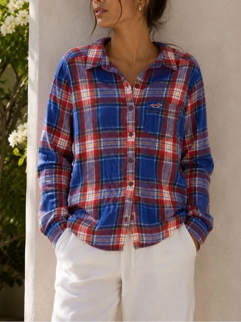 Hollister Plaid Flannel Shirt